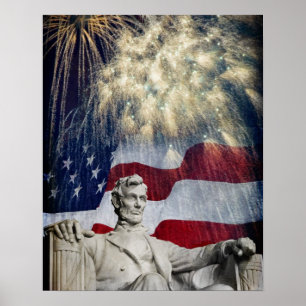 Affiche Lincoln and Fireworks