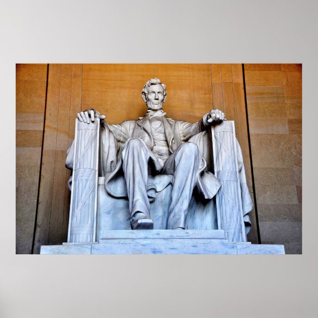 Affiche Lincoln Memorial Statue, Washington D.C. (Devant)