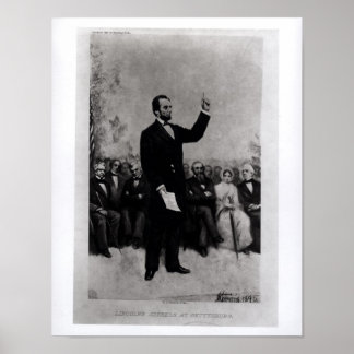 Affiche Lincoln's Address at Gettysburg, 1895