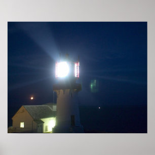Affiche lindesnes fyr, point le plus méridional de norvège