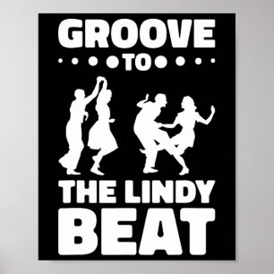 Affiche Lindy Hop Dancer Swing Dance Swing Couple Danser