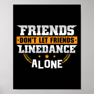Affiche Line Dance Pays Musique Danser Danser Dons Cadeaux