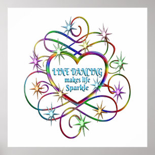Affiche Line Dancing Makes Life Sparkle