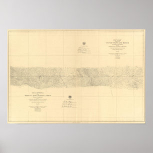 Affiche Linea Divisoria Entre Mexique 8