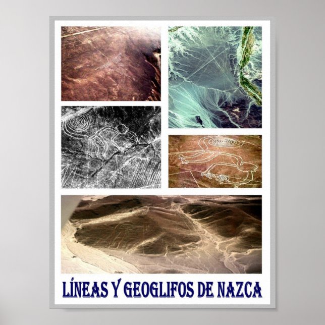 Affiche Líneas y Geoglifos De Nazca - Pérou (Devant)