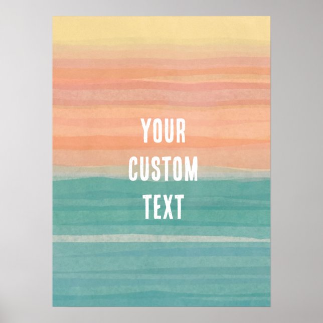 Affiche Lined art sunrise custom design (Devant)