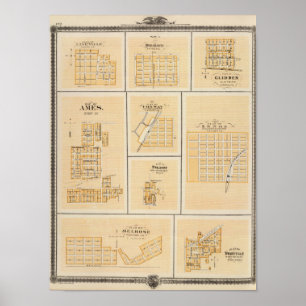 Affiche Lineville, Derby, Glidden, Ames, Conway
