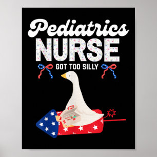Affiche L'Infirmière De Pédiatrie Est Trop Silencieuse 4 j