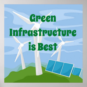 Affiche L'infrastructure verte est la meilleure