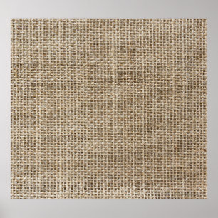 Affiche Linge brut : Tissu texturé naturel.