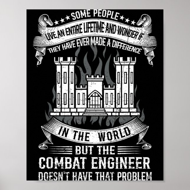 Affiche L'ingénieur de combat n'a pas ce problème fier (Devant)