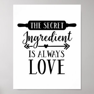 Affiche L'Ingrédient Secret Est Amour