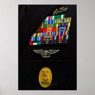 Affiche L'insigne de chef de maître de commande