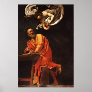 Affiche L'inspiration de Saint Matthieu