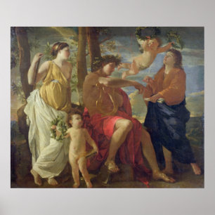 Affiche L'inspiration du poète