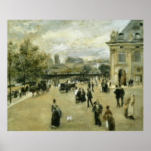 Affiche L'Institut, Quai Malaquais Auguste Renoir