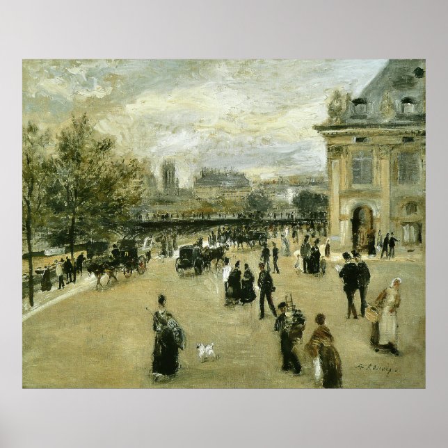 Affiche L'Institut, Quai Malaquais Auguste Renoir (Devant)