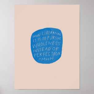 Affiche l'intégrité par rapport à la perfection - citation