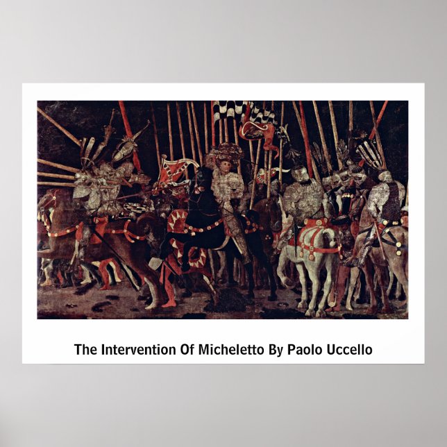 Affiche L'Intervention De Micheletto Par Paolo Uccello (Devant)