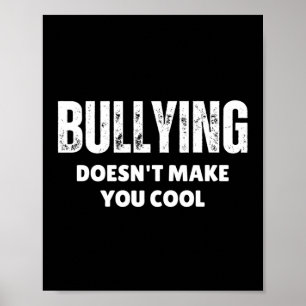 Affiche L'intimidation de cadeaux amusant ne fait pas de v