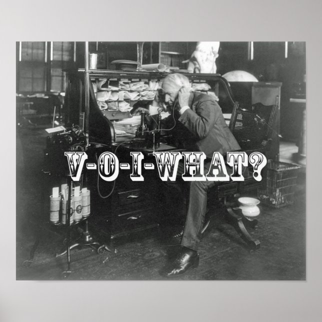 Affiche L'introduction choquante du téléphone VoIP (Devant)