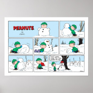 Affiche Linus Construit Un Snowman
