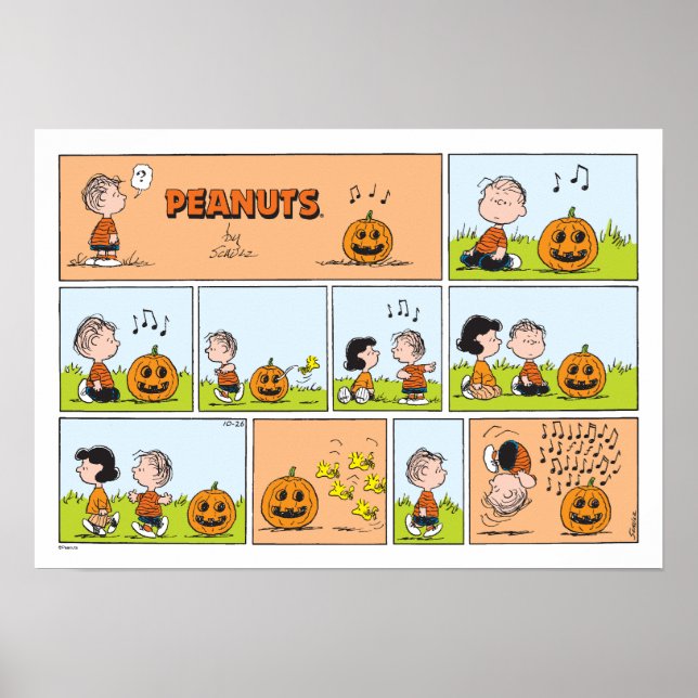 Affiche Linus & Lucy | Chanter Jack-O-Lantern (Devant)