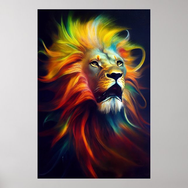 Affiche Lion Animal Discovery Aventure Nature Planète (Devant)
