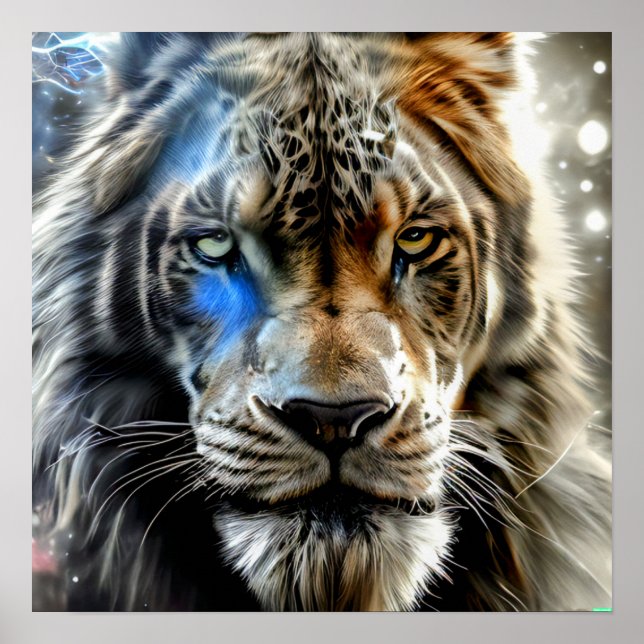Affiche Lion blanc (Devant)