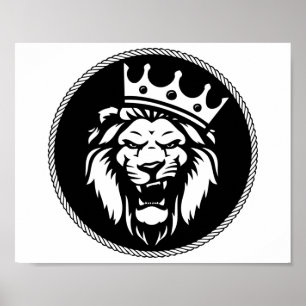 Affiche Lion Crown