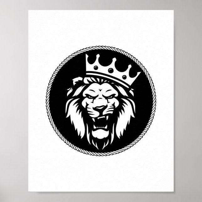 Affiche Lion crown roar (Devant)