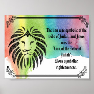 Affiche Lion d'affiche de Judah