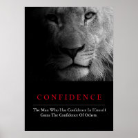 Lion de confiance motivationnelle unique tendance