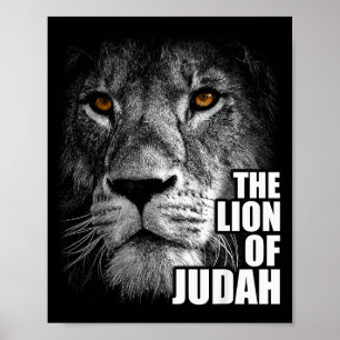 Affiche Lion de Juda Jésus Foi chrétienne sur la peur