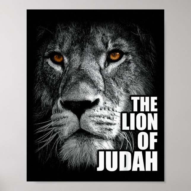 Affiche Lion de Juda Jésus Foi chrétienne sur la peur  (Devant)
