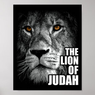 Affiche Lion de Juda Jésus Foi chrétienne sur la peur