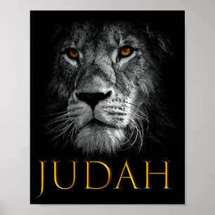 Affiche Lion de Juda Jésus Foi Chrétienne Sur La Peur Prem