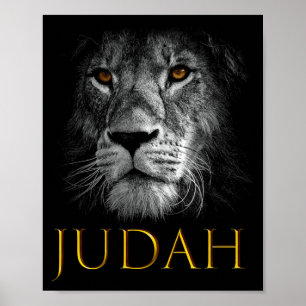Affiche Lion de Juda Jésus Foi Chrétienne Sur La Peur Prem