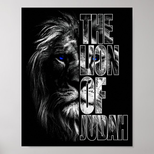Affiche Lion de Juda Jésus Foi Chrétienne Sur La Peur Prem (Devant)