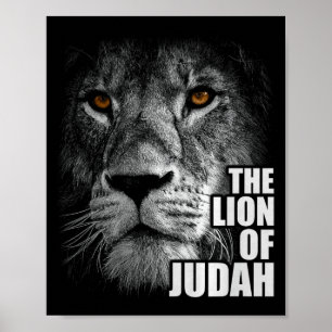 Affiche Lion de Juda Jésus Foi chrétienne sur Premium de P
