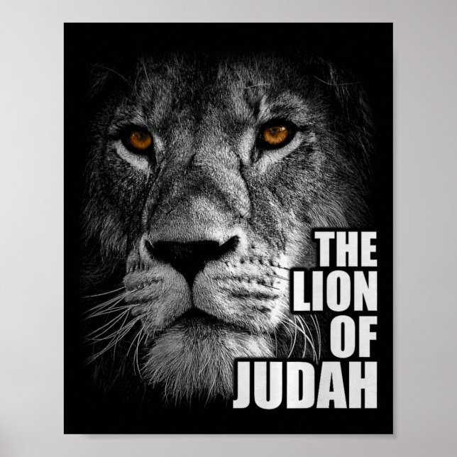 Affiche Lion de Juda Jésus Foi chrétienne sur Premium de P (Devant)