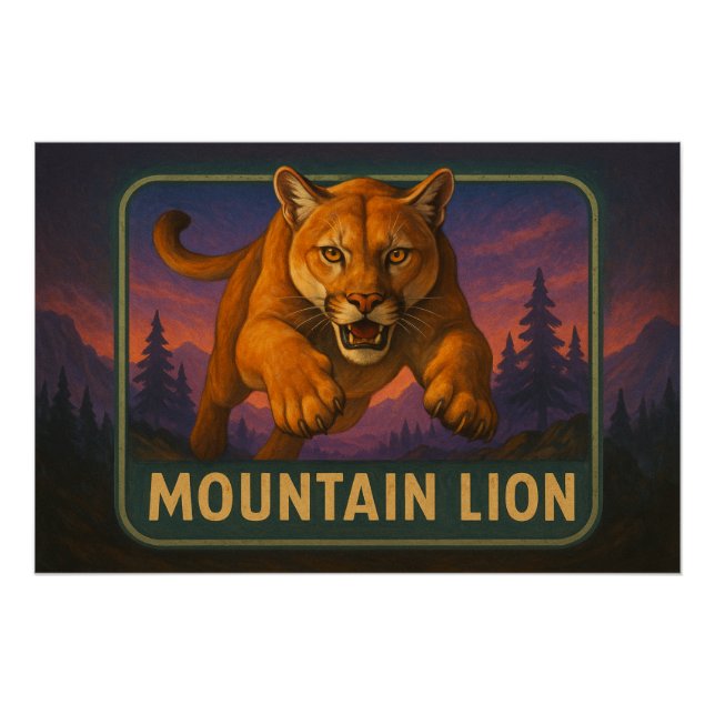 Affiche Lion de Montagne (Devant)