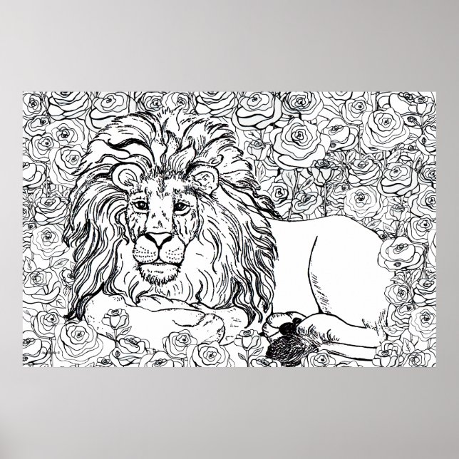 Affiche Lion dominant (Devant)