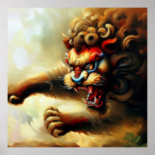 Affiche Lion Foo Chinois (10)