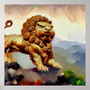 Affiche Lion Foo Chinois (20)