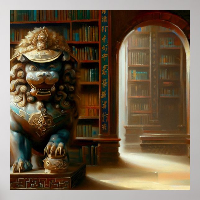 Affiche Lion Foo Chinois (21) (Devant)