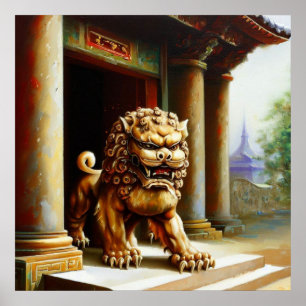Affiche Lion Foo Chinois (23)