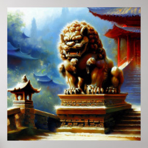 Affiche Lion Foo Chinois (7)