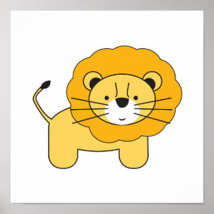 Affiche Lion, illustration de Lorena Depante