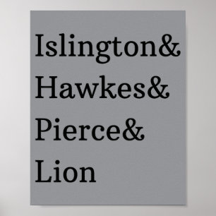 Affiche Lion Islington Hawkes Pierce